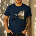 Cat Shirts For MenWomen Cat Shirts For Cat DadMom Men's Casual T-Shirt Navy