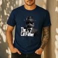 The Catfather Fathersday Best Birthday Cat Dad Men's Casual T-Shirt Navy