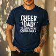 Cheer Dad The Cheerleader's Cheerleader Dad Cheer Father Men's Casual T-Shirt Navy