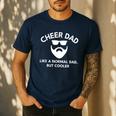 Cheer Dad Cheerleading Bearded Definition Men's Casual T-Shirt Navy