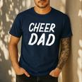 Cheer Dad Family Father Cheerleader Squad Men's Casual T-Shirt Navy Cheer Dad Family Father Cheerleader Squad Men's Casual T-Shirt Navy