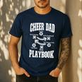 Cheer Dad Playbook Men's Casual T-Shirt Navy