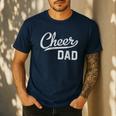 Cheer Dad Proud Cheerleading Dad Small Men's Casual T-Shirt Navy
