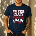 Cheer Dad Like A Regular Dad But Broke Cheerleader Dad Men's Casual T-Shirt Navy Cheer Dad Like A Regular Dad But Broke Cheerleader Dad Men's Casual T-Shirt Navy