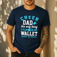 Cheer Dad Shirt Cheerleader Dad Cheerleading Competition Men Men's Casual T-Shirt Navy