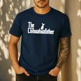 The Chihuahua Dad For Chihuahua Dad Men Dog Lovers Men's Casual T-Shirt Navy