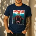 Chocolate Lab Jowls Labrador Retriever Dog Mom Dad Men's Casual T-Shirt Navy