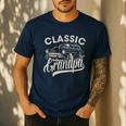 Classic Grandpa Saying Car Lover Men Dad Papa Grandpa Men's Casual T-Shirt Navy