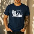 The Code Father Computer Coder Dad Programmer Men's Casual T-Shirt Navy