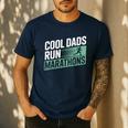 Cool Dads Run Marathons Marathon Running Runner Men's Casual T-Shirt Navy