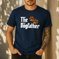 Cool Dog Dad Dog Father Shirt The Dogfather T-Shirt Men's Casual T-Shirt Navy Cool Dog Dad Dog Father Shirt The Dogfather T-Shirt Men's Casual T-Shirt Navy