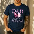 Dad 1st First Birthday Matching Family Butterfly Floral Men's Casual T-Shirt Navy Dad 1st First Birthday Matching Family Butterfly Floral Men's Casual T-Shirt Navy