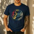 Dad 2024 Loading Men's Casual T-Shirt Navy