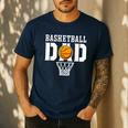 Dad Basketball Apparel Basketball Dad Men's Casual T-Shirt Navy