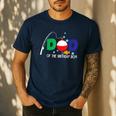 Dad Of The Big One Fishing Boy First Birthday Ofishally Men's Casual T-Shirt Navy Dad Of The Big One Fishing Boy First Birthday Ofishally Men's Casual T-Shirt Navy