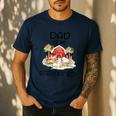 Dad Of The Birthday For Boy Barnyard Farm Animals Party Men's Casual T-Shirt Navy