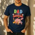Dad Of The Birthday Boy Carnival Circus 1st Birthday Party Men's Casual T-Shirt Navy