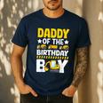 Dad Of The Birthday Boy Construction Theme Party Matching Men's Casual T-Shirt Navy Dad Of The Birthday Boy Construction Theme Party Matching Men's Casual T-Shirt Navy