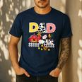 Dad Birthday Boy Farm Animal Farming Farmer Family B-Day Men's Casual T-Shirt Navy