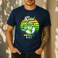 Dad Of The Birthday Boy Matching Family Bowling Birthday Men's Casual T-Shirt Navy