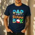 Dad Of The Birthday Boy Ofishally One Family Matching Party Men's Casual T-Shirt Navy