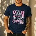 Dad Of The Birthday CowGirl Rodeo CowGirl Birthday Men's Casual T-Shirt Navy Dad Of The Birthday CowGirl Rodeo CowGirl Birthday Men's Casual T-Shirt Navy