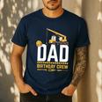 Dad Birthday Crew Construction Men's Casual T-Shirt Navy