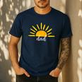 Dad Of The Birthday First Trip Around The Sun Birthday Men's Casual T-Shirt Navy