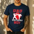 Dad Of The Birthday Karate Taekwondo Boy Martial Arts Men's Casual T-Shirt Navy