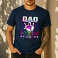 Dad Of The Bowler Girl Matching Family Bowling Birthday Men's Casual T-Shirt Navy