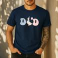 Dad Daddy Of The Birthday Silly Goose Family Men's Casual T-Shirt Navy