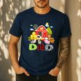 Dad Farm Animal Birthday Family Matching Party Men's Casual T-Shirt Navy