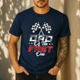 Dad Of The Fast One First Birthday Racing Car Family Men's Casual T-Shirt Navy