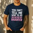 Dad For Father Daddy Papa Men From Daughter Dad Men's Casual T-Shirt Navy