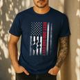 Dad Fathers Day Dog Dad Men's Casual T-Shirt Navy Dad Fathers Day Dog Dad Men's Casual T-Shirt Navy