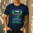 For My Dad In Heaven Touching Tribute For Passed Away Father Men's Casual T-Shirt Navy For My Dad In Heaven Touching Tribute For Passed Away Father Men's Casual T-Shirt Navy