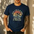 Being A Dad Is An Honor Being A Papi Is Priceless Papi Men's Casual T-Shirt Navy