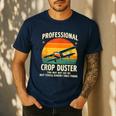 Dad Joke Farter Professional Crop Duster Men's Casual T-Shirt Navy