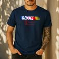 Dad Kid Matching Shake And Bake Bake Men's Casual T-Shirt Navy Dad Kid Matching Shake And Bake Bake Men's Casual T-Shirt Navy