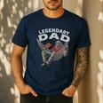 Dad Legendary Saying Men's Casual T-Shirt Navy