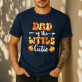 Dad Little Cutie Baby Shower Orange 1st Birthday Party Men's Casual T-Shirt Navy