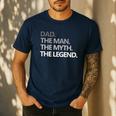 DAD The Man The Myth The Legend T Shirt Men's Casual T-Shirt Navy DAD The Man The Myth The Legend T Shirt Men's Casual T-Shirt Navy