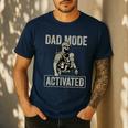 Dad Mode Activated Tactical Baby Carrier Military Father Men's Casual T-Shirt Navy