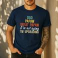 Dad Papaw Great Papaw I'm Upgrading Great Papaw Men's Casual T-Shirt Navy
