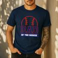 Dad Of Rookie 1st Birthday Baseball Theme Matching Party Men's Casual T-Shirt Navy Dad Of Rookie 1st Birthday Baseball Theme Matching Party Men's Casual T-Shirt Navy