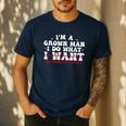 Dad Shirts From Daughter I Do What My Daughter Wants Men's Casual T-Shirt Navy