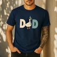 Dad Silly Goose 1st Birthday Family Matching Pocket Men's Casual T-Shirt Navy