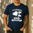 Dad Squared Fathers Day Dad Of Two Cool Daddy Of 2 Men's Casual T-Shirt Navy