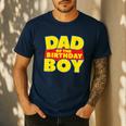 Dad Of The Toy Birthday Boy Story Theme B-Day Men's Casual T-Shirt Navy