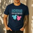 Dad Of Twins Family Daddy Fathers Day Future Parents Men's Casual T-Shirt Navy Dad Of Twins Family Daddy Fathers Day Future Parents Men's Casual T-Shirt Navy